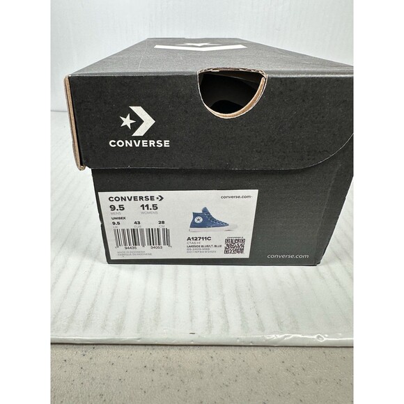 Sz 9.5 Converse Chuck Taylor All Star HI Top Heavy Canvas Lakeside Blue A12711C - Picture 9 of 9